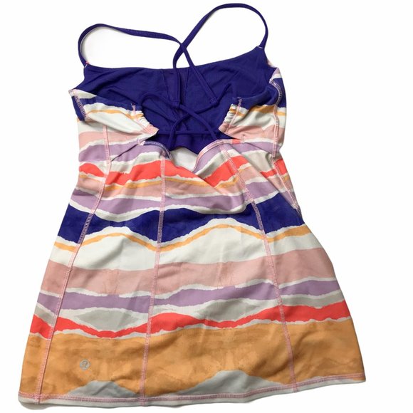 Lululemon Spaghetti Strap Tank Top Purple Orange S - Picture 2 of 8